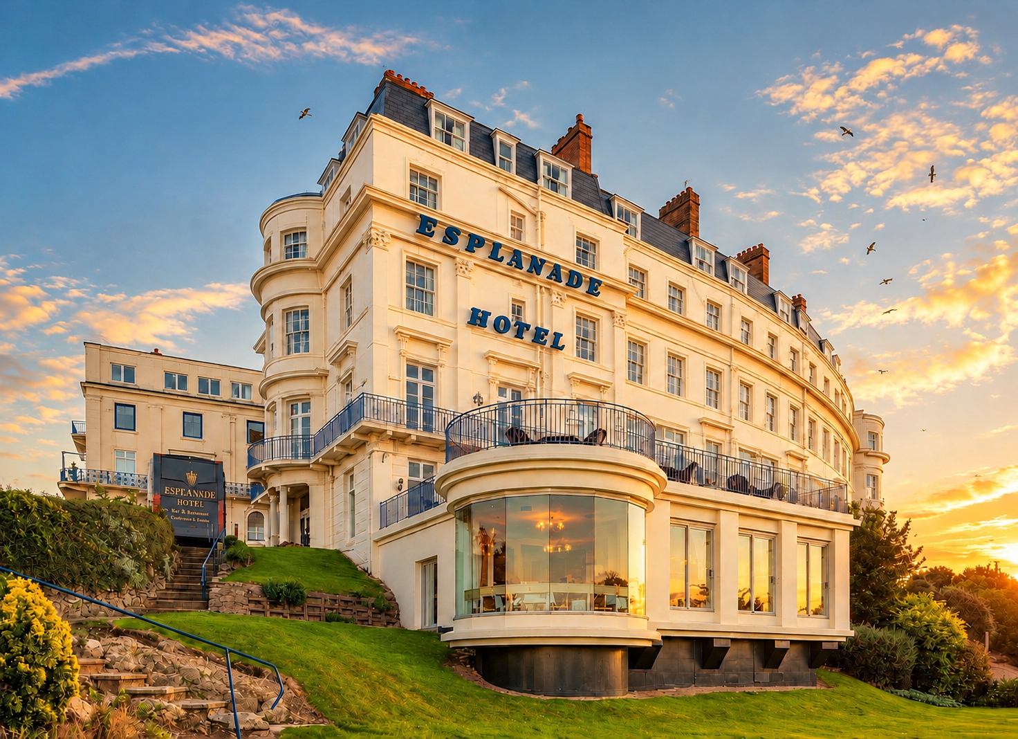 The Esplanade Hotel above South Bay, Scarborough