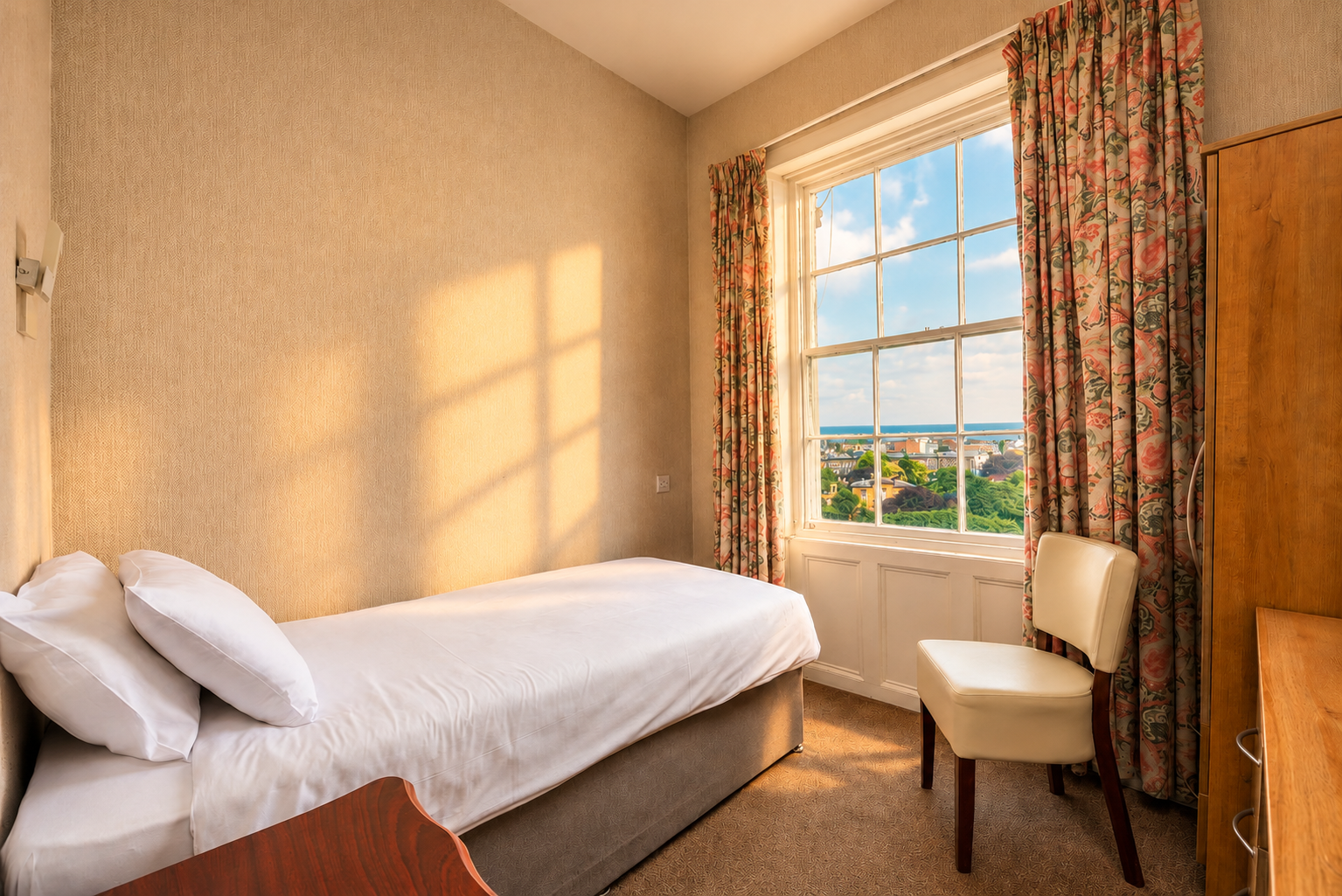 Single room at The Esplanade Hotel