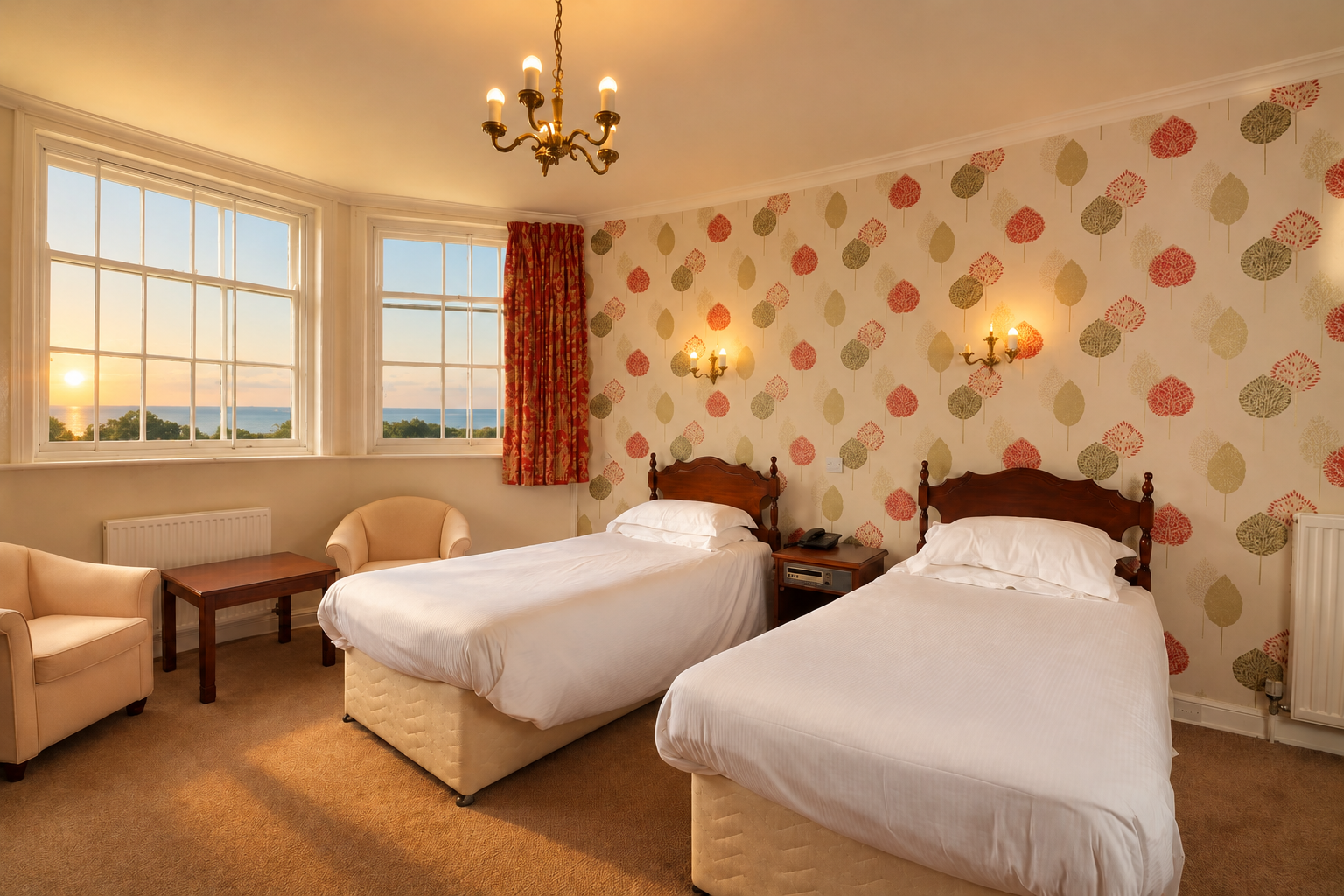 Twin room at The Esplanade Hotel